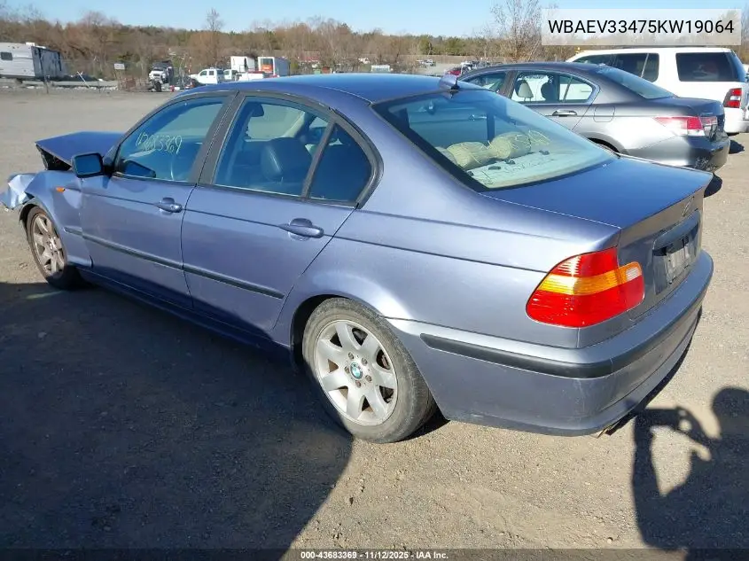 WBAEV33475KW19064 2005 BMW 325I