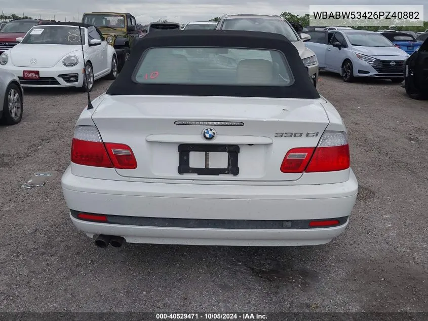 WBABW53426PZ40882 2006 BMW 330 Ci