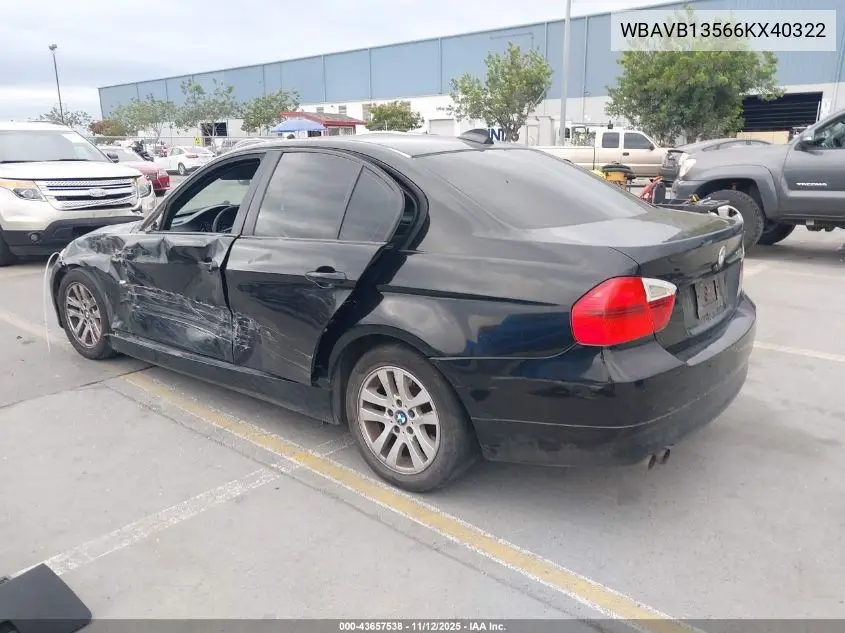 WBAVB13566KX40322 2006 BMW 325I