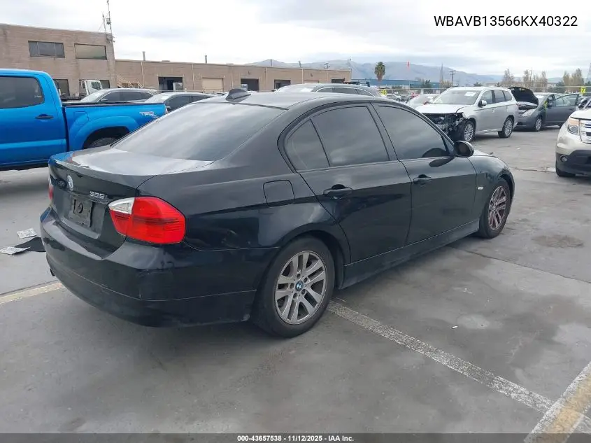 WBAVB13566KX40322 2006 BMW 325I