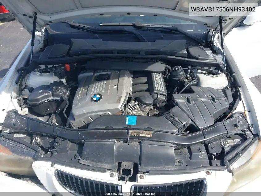 WBAVB17506NH93402 2006 BMW 325I
