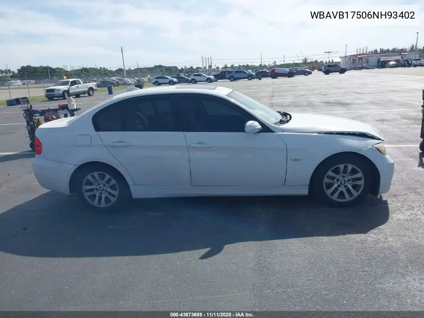 WBAVB17506NH93402 2006 BMW 325I