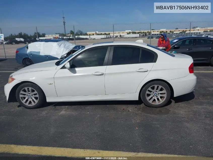 WBAVB17506NH93402 2006 BMW 325I