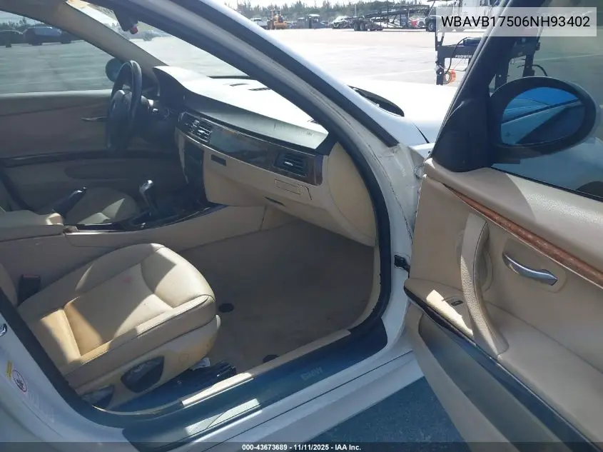 WBAVB17506NH93402 2006 BMW 325I