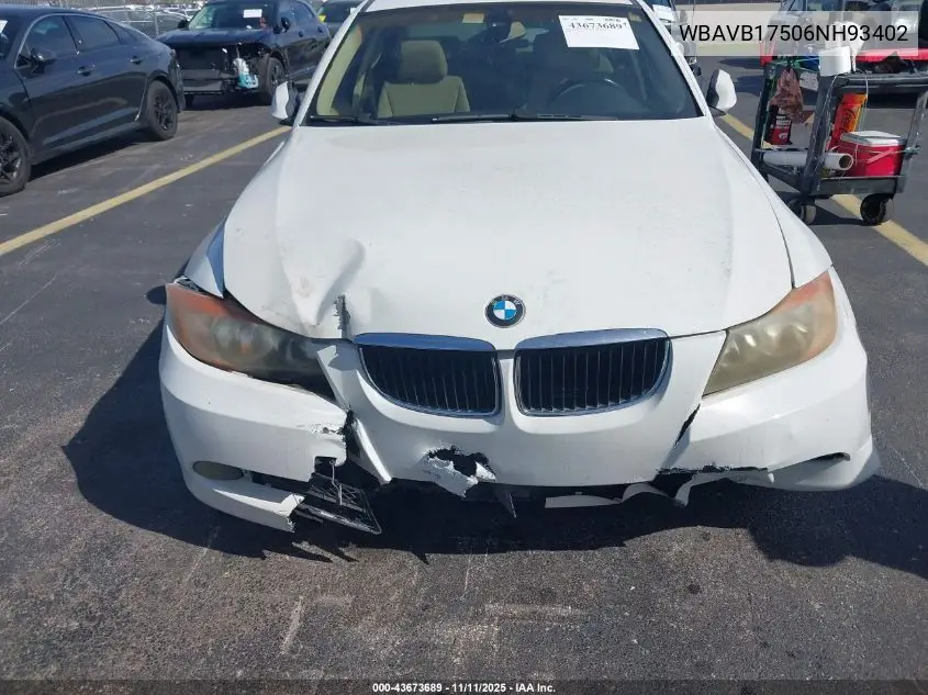 WBAVB17506NH93402 2006 BMW 325I