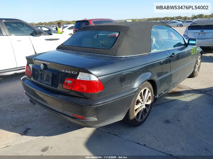 WBABW53476PL54002 2006 BMW 330Ci