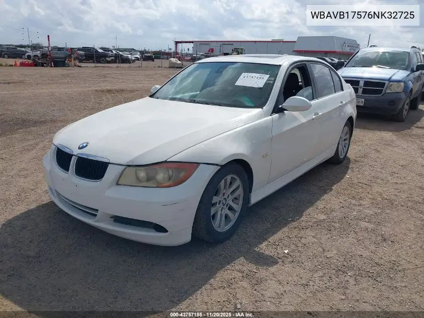WBAVB17576NK32725 2006 BMW 325I
