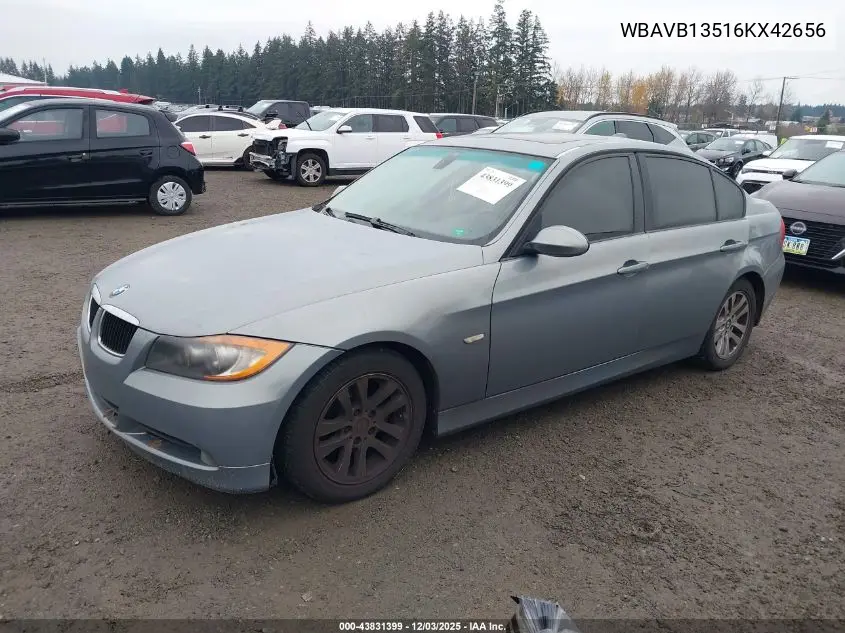 WBAVB13516KX42656 2006 BMW 325I