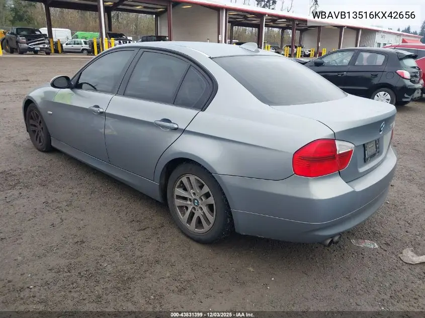 WBAVB13516KX42656 2006 BMW 325I