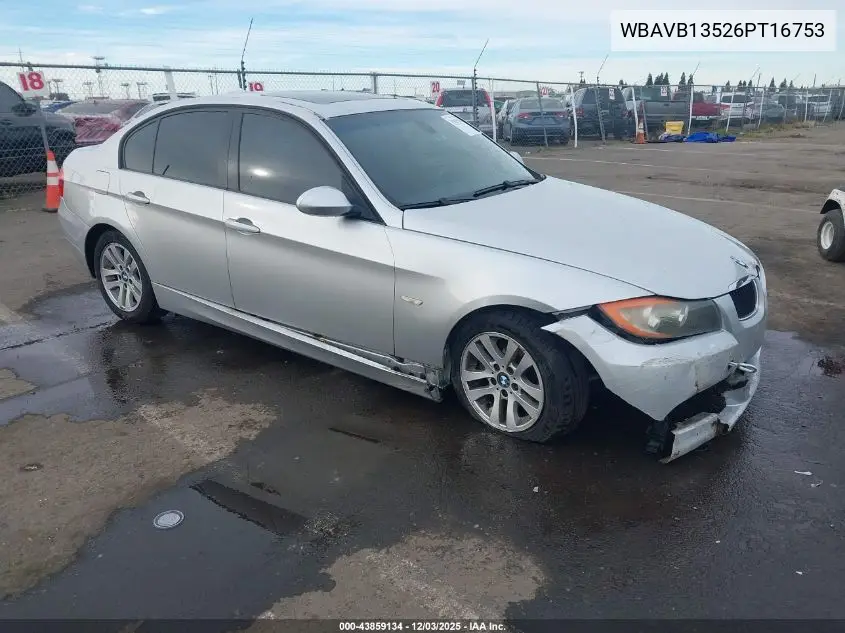 WBAVB13526PT16753 2006 BMW 325I
