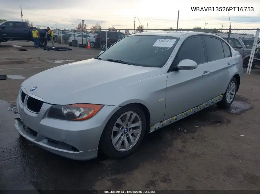 WBAVB13526PT16753 2006 BMW 325I