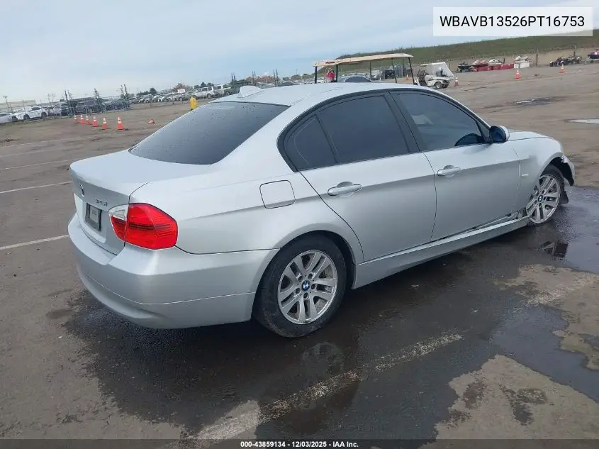 WBAVB13526PT16753 2006 BMW 325I