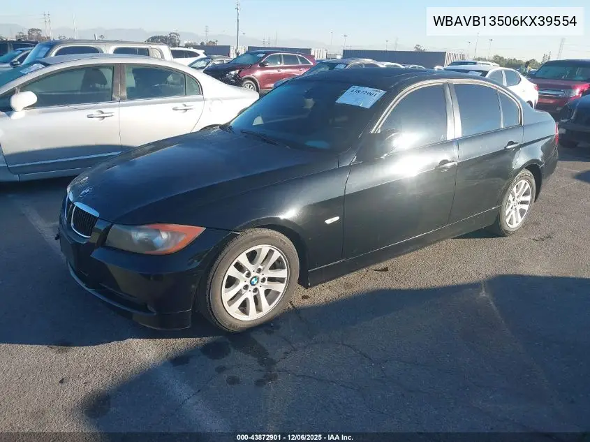 WBAVB13506KX39554 2006 BMW 325I