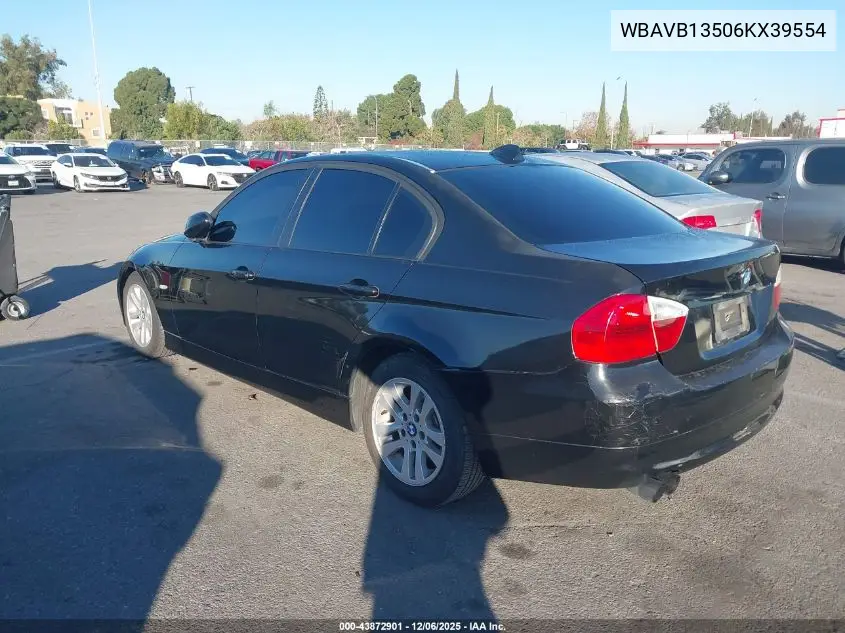 WBAVB13506KX39554 2006 BMW 325I