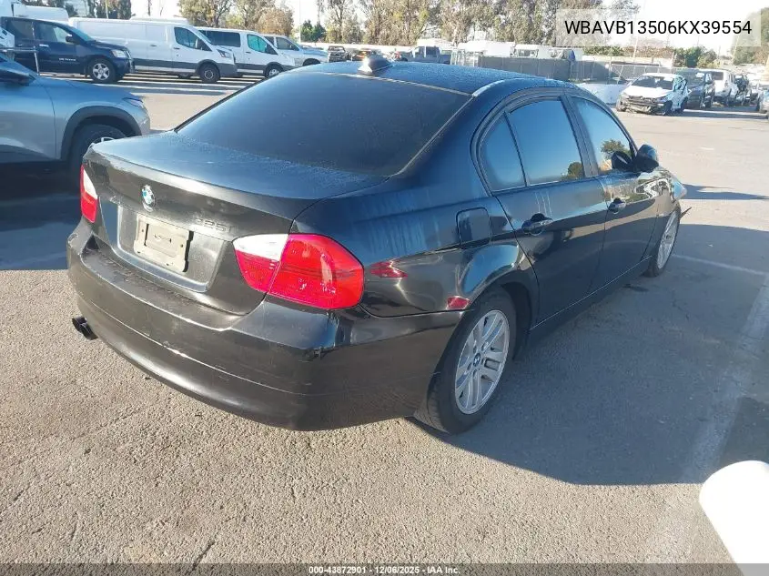 WBAVB13506KX39554 2006 BMW 325I