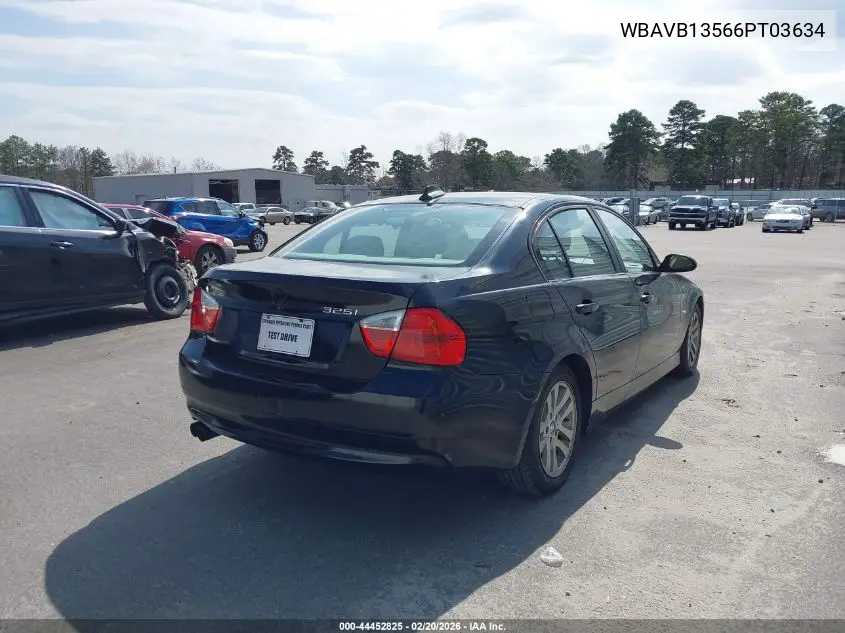 WBAVB13566PT03634 2006 BMW 325I