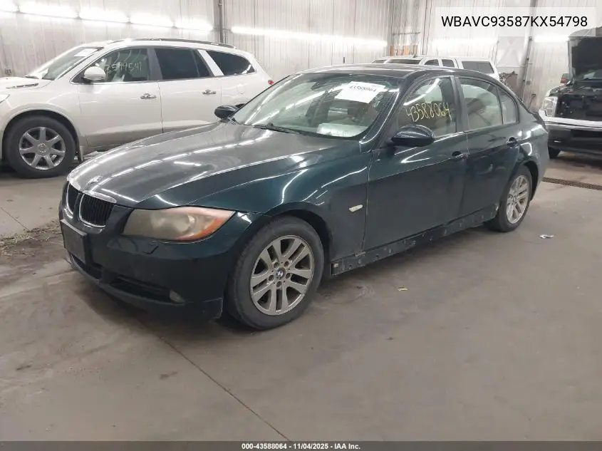 WBAVC93587KX54798 2007 BMW 328Xi