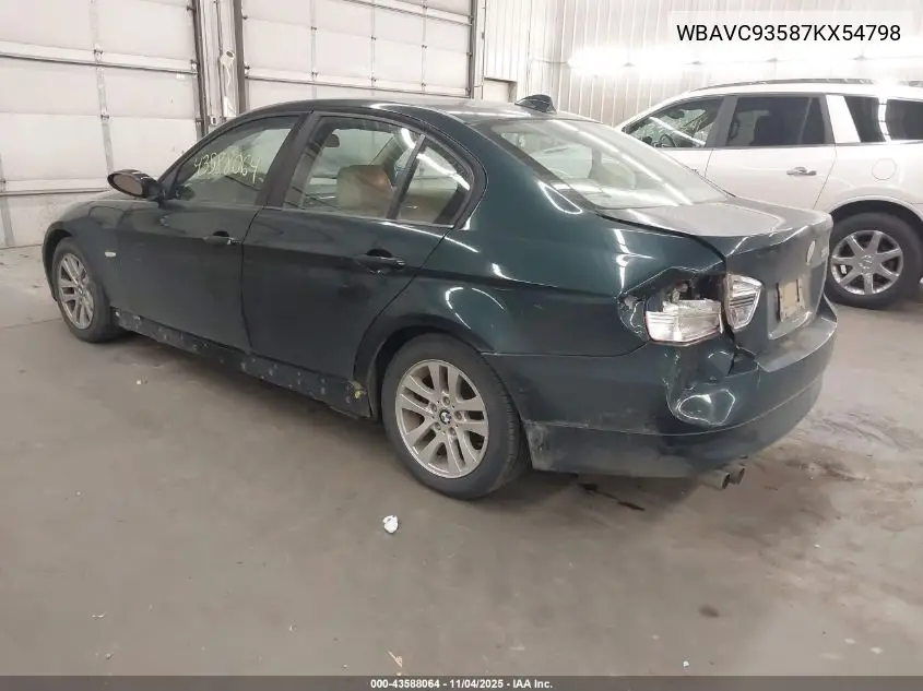 WBAVC93587KX54798 2007 BMW 328Xi