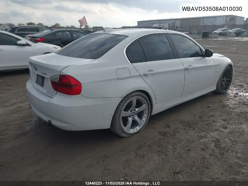 WBAVD53508A010030 2008 BMW 335 Xi