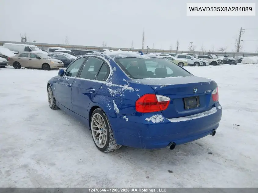 WBAVD535X8A284089 2008 BMW 335 Xi