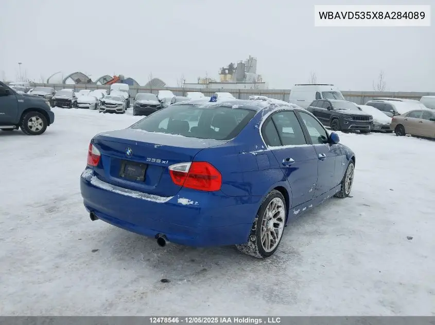 WBAVD535X8A284089 2008 BMW 335 Xi