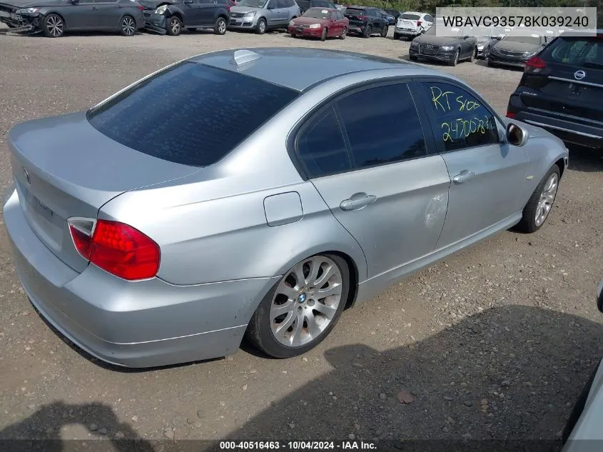 WBAVC93578K039240 2008 BMW 328Xi