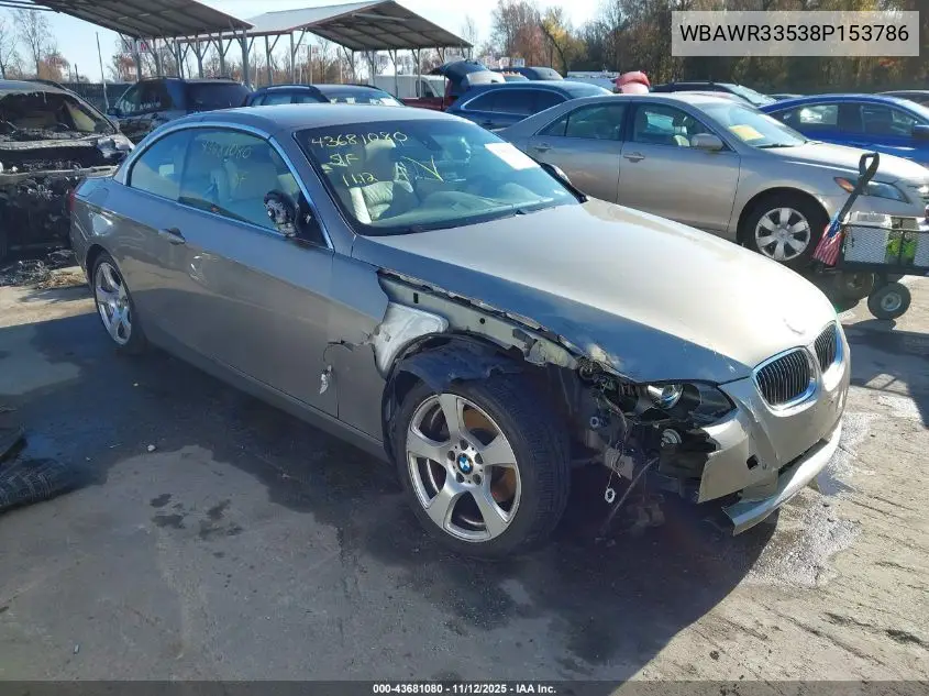 WBAWR33538P153786 2008 BMW 328I