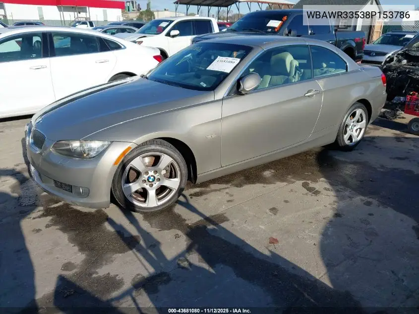 WBAWR33538P153786 2008 BMW 328I