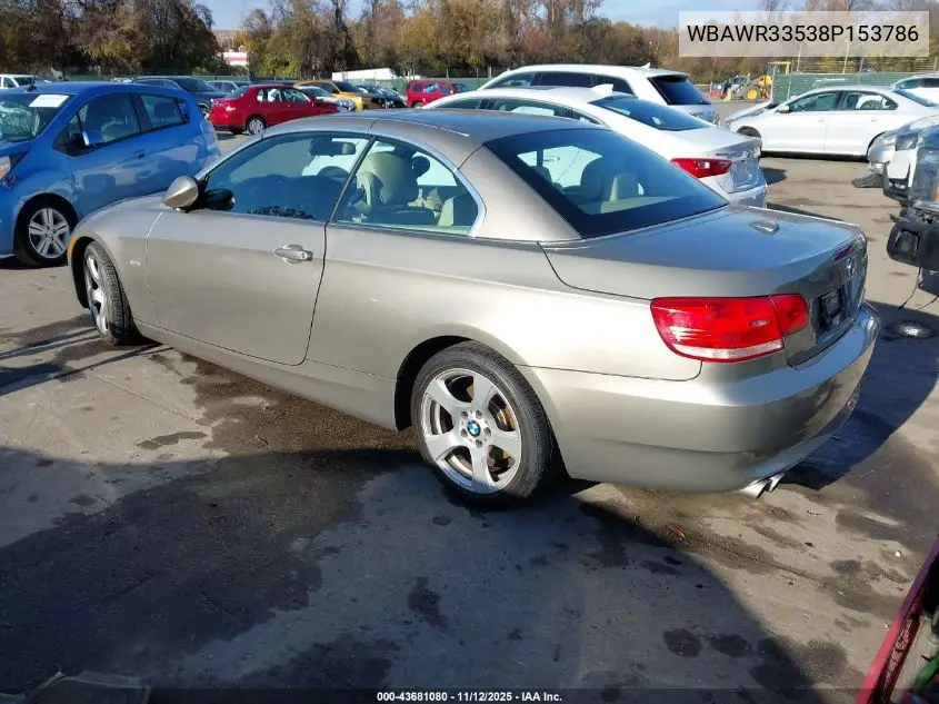 WBAWR33538P153786 2008 BMW 328I