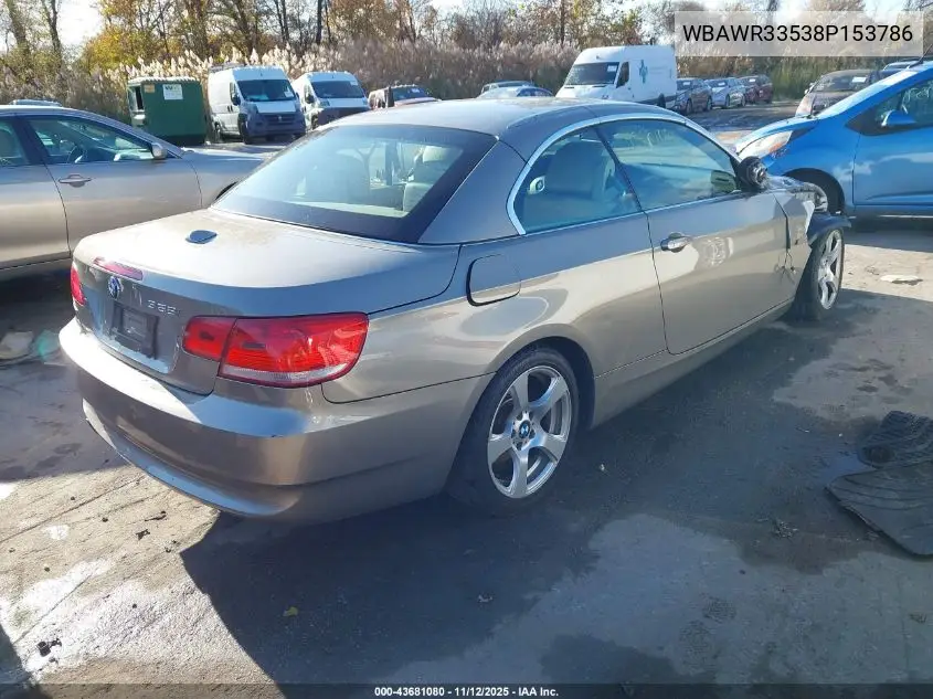 WBAWR33538P153786 2008 BMW 328I