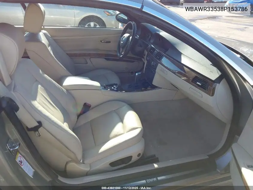 WBAWR33538P153786 2008 BMW 328I