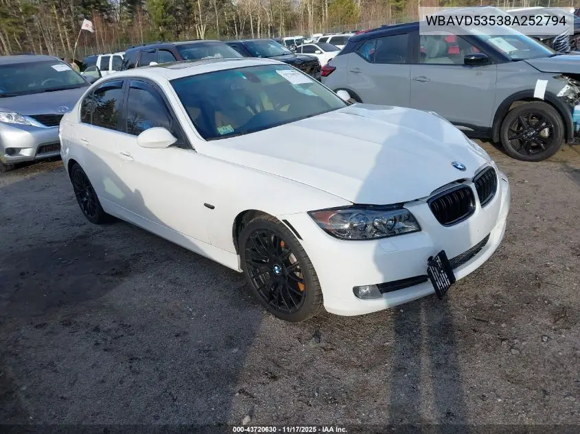 WBAVD53538A252794 2008 BMW 335Xi