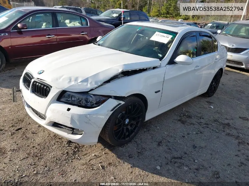 WBAVD53538A252794 2008 BMW 335Xi