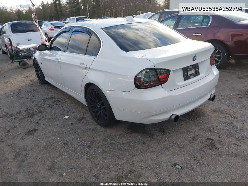 WBAVD53538A252794 2008 BMW 335Xi