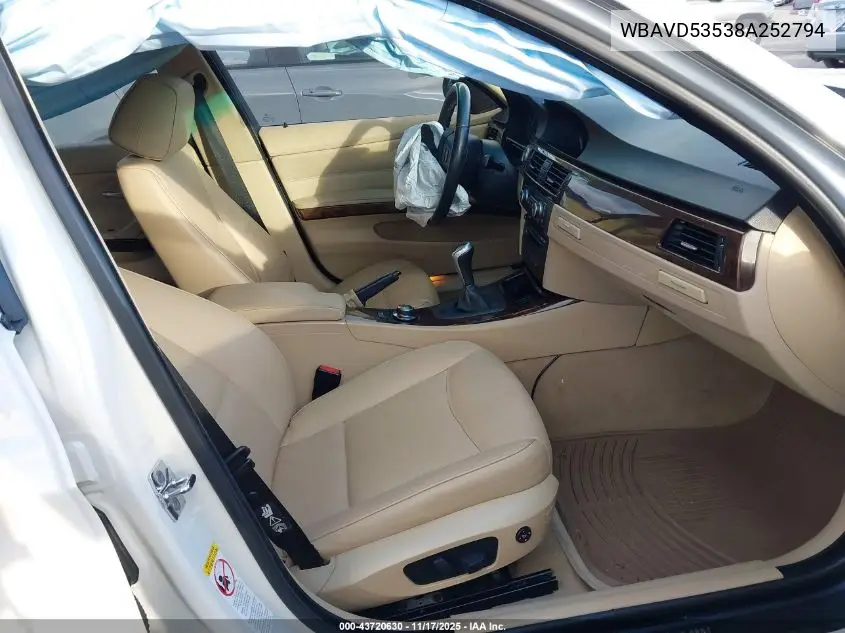WBAVD53538A252794 2008 BMW 335Xi