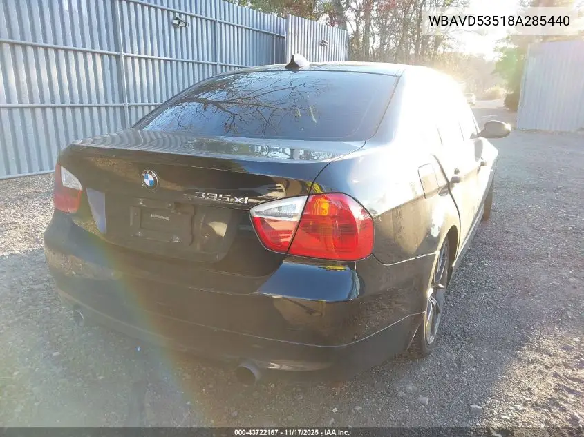 WBAVD53518A285440 2008 BMW 335Xi