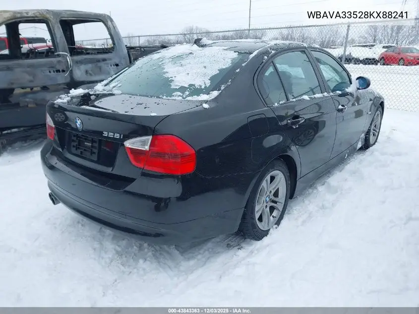WBAVA33528KX88241 2008 BMW 328I