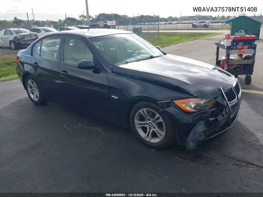WBAVA37578NT51408 2008 BMW 328I