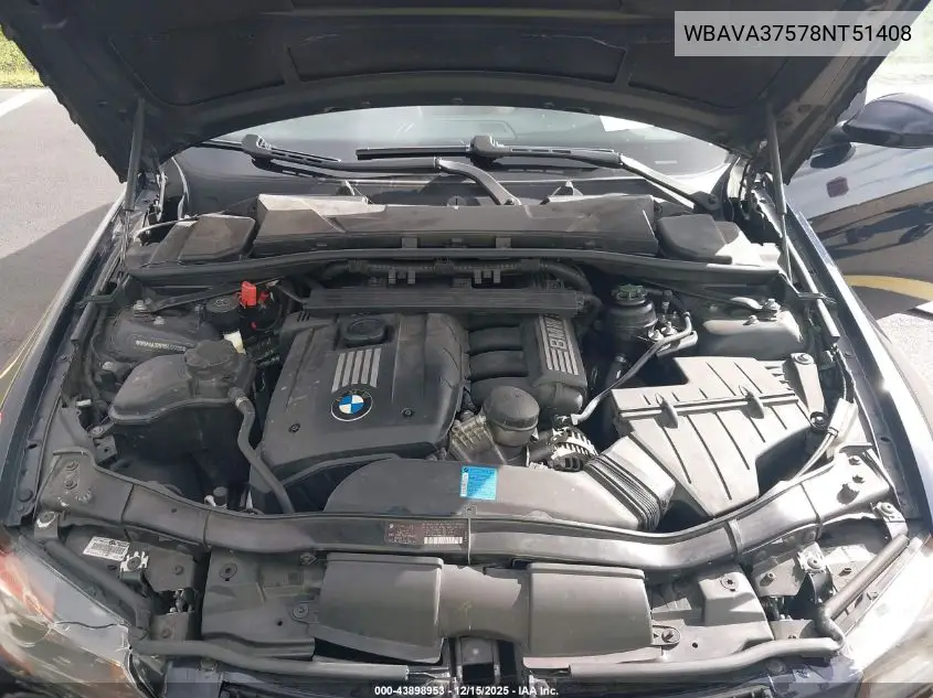 WBAVA37578NT51408 2008 BMW 328I
