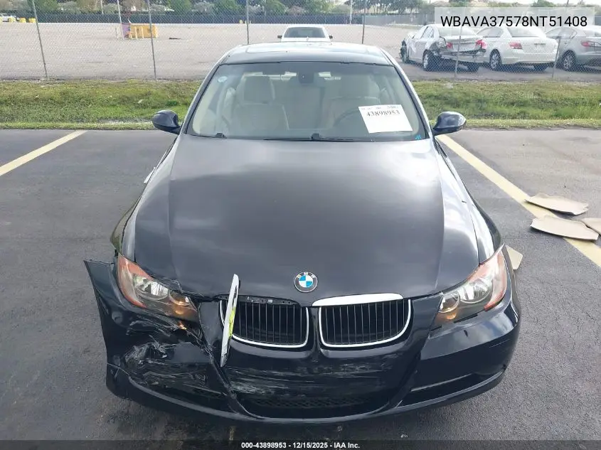 WBAVA37578NT51408 2008 BMW 328I