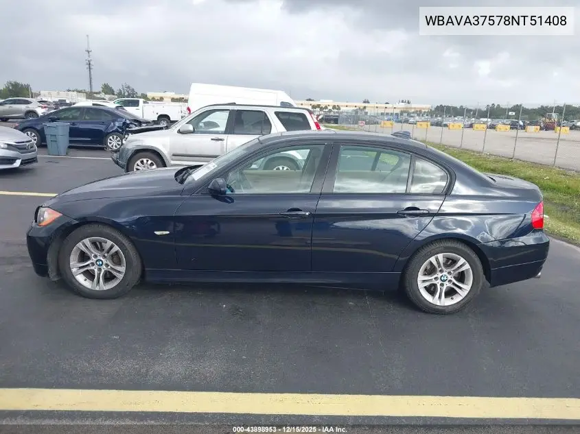 WBAVA37578NT51408 2008 BMW 328I