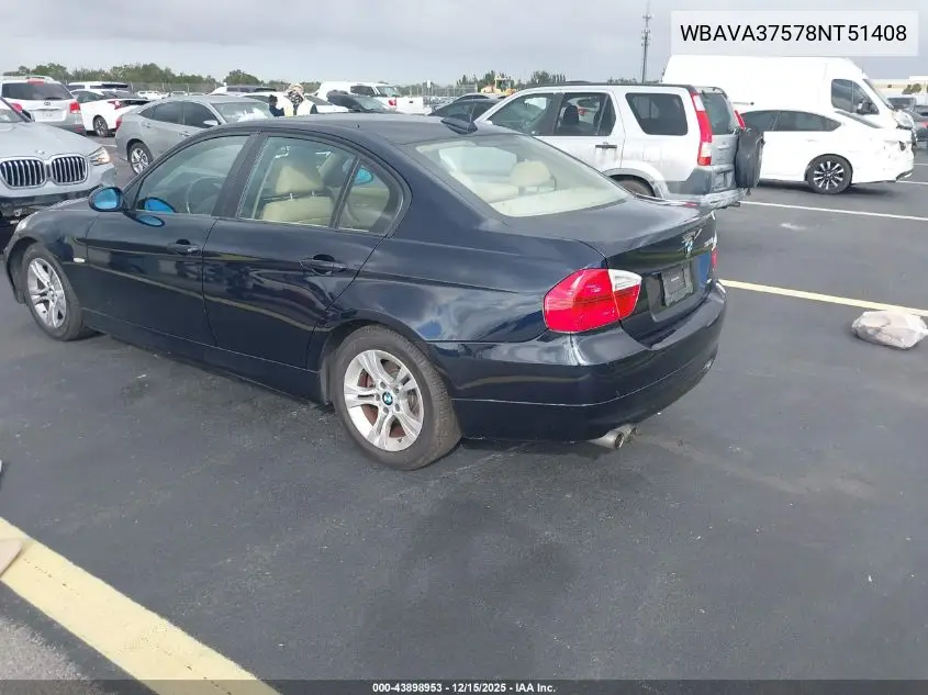 WBAVA37578NT51408 2008 BMW 328I