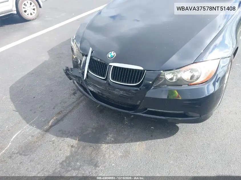 WBAVA37578NT51408 2008 BMW 328I