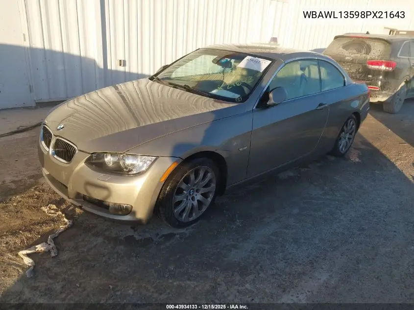 WBAWL13598PX21643 2008 BMW 328I