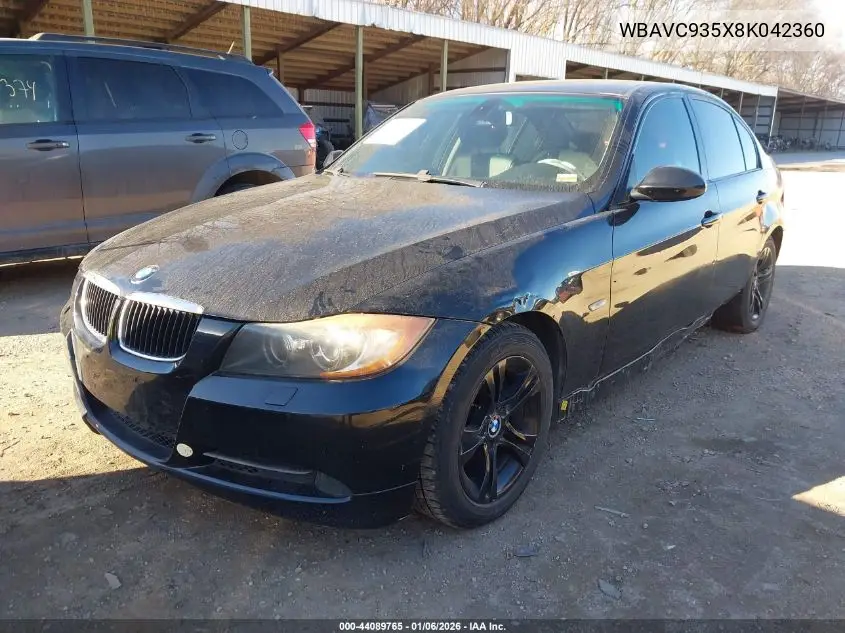 WBAVC935X8K042360 2008 BMW 328Xi