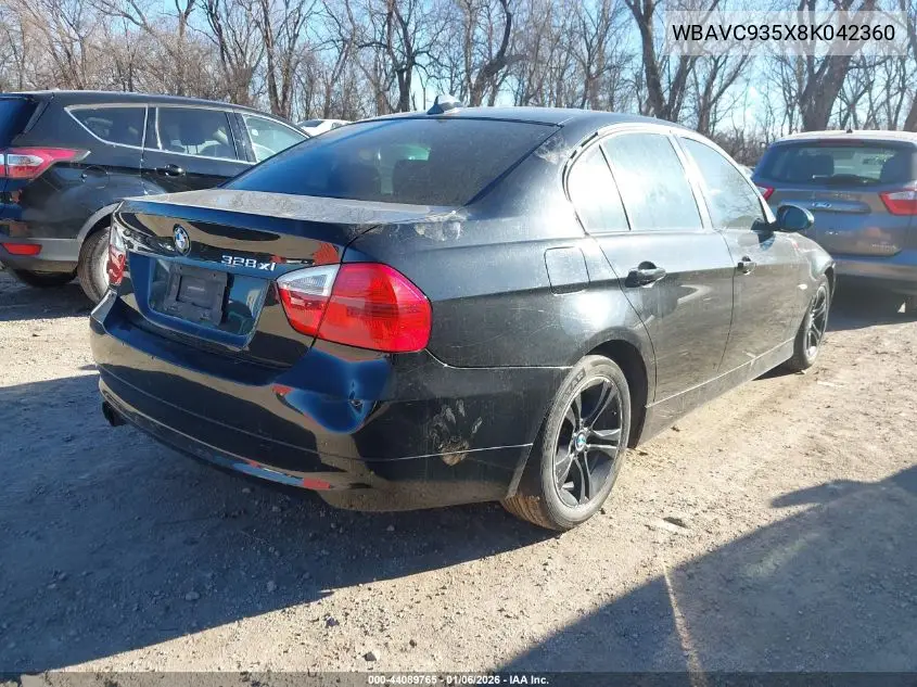 WBAVC935X8K042360 2008 BMW 328Xi