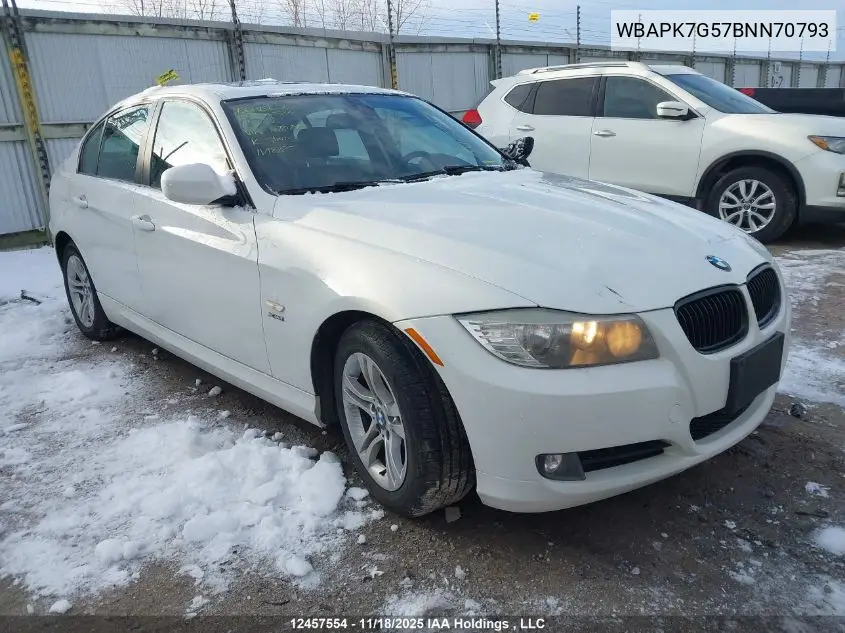 WBAPK7G57BNN70793 2011 BMW 328 Xi