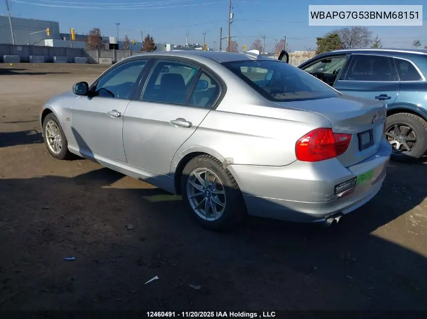 WBAPG7G53BNM68151 2011 BMW 3 Series