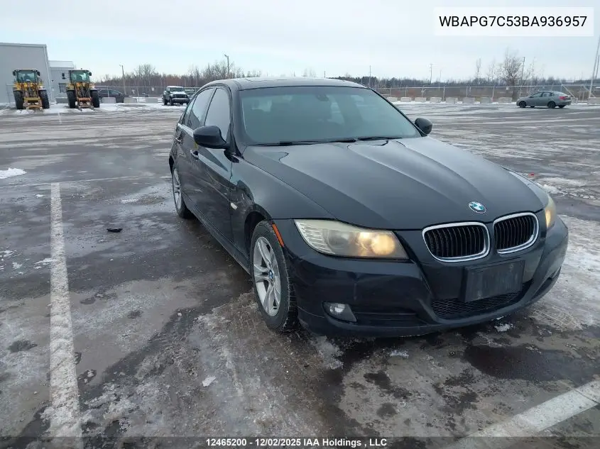 WBAPG7C53BA936957 2011 BMW 323 I