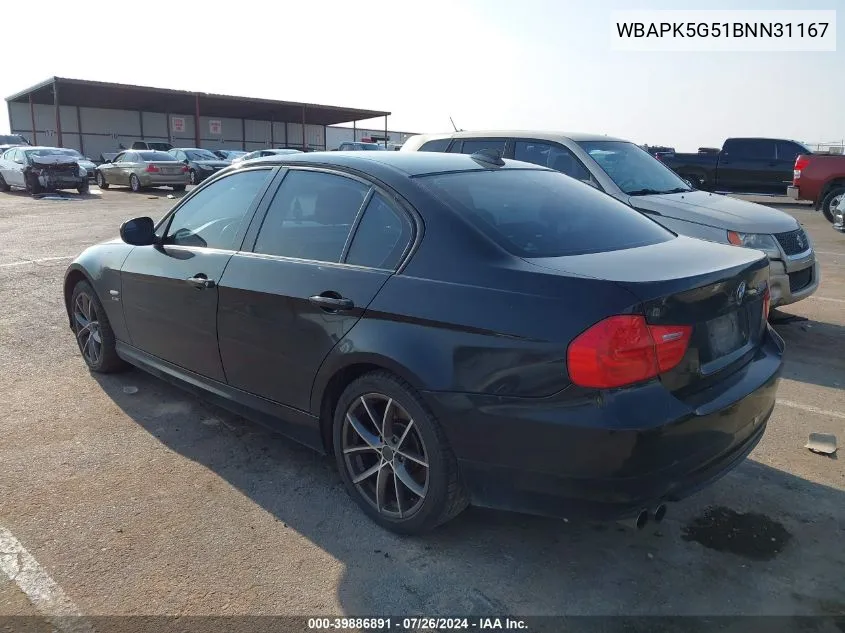 WBAPK5G51BNN31167 2011 BMW 328I xDrive